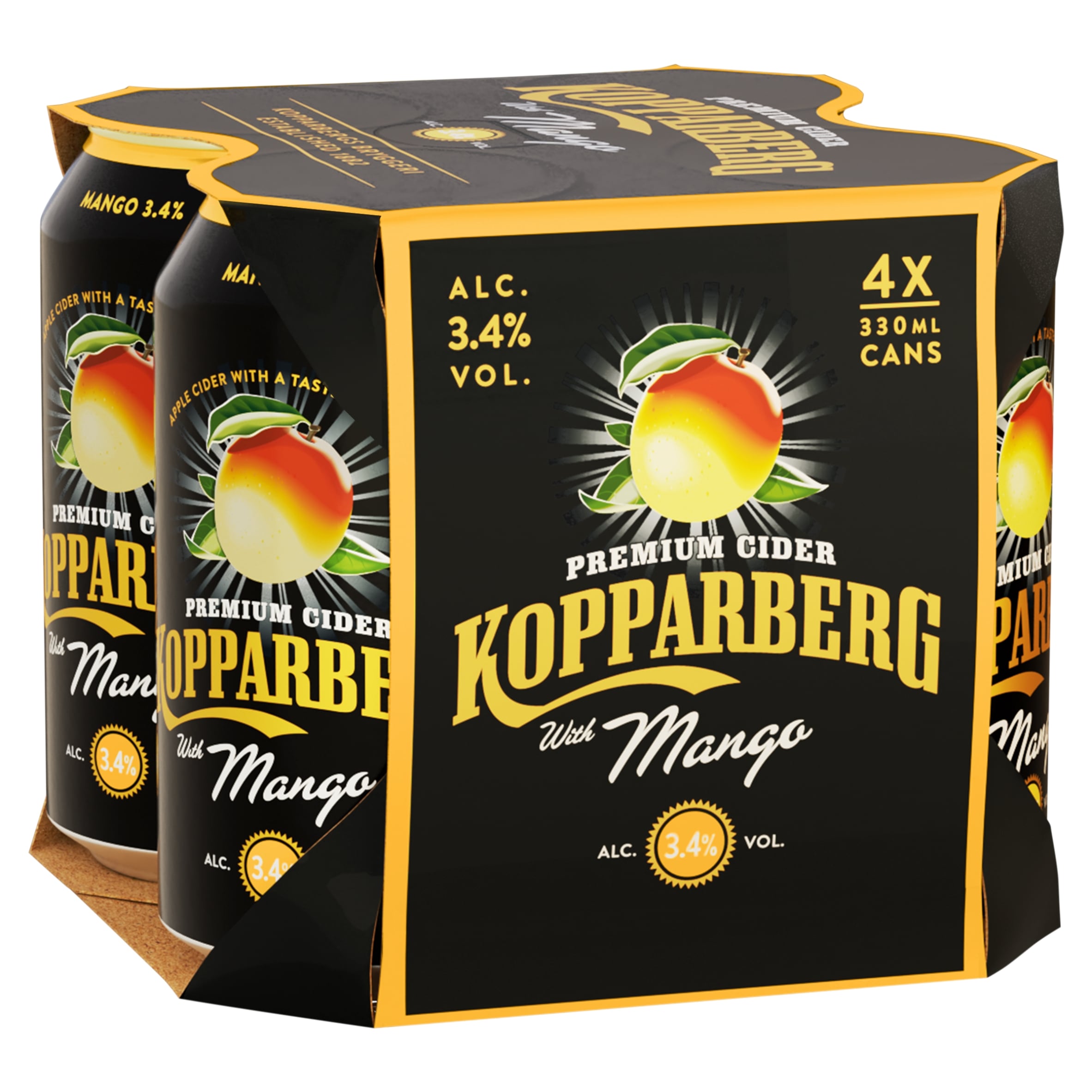 Kopparberg Premium Mango Cider 4 x 330ml