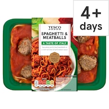 Tesco Spaghetti & Meatballs 400G