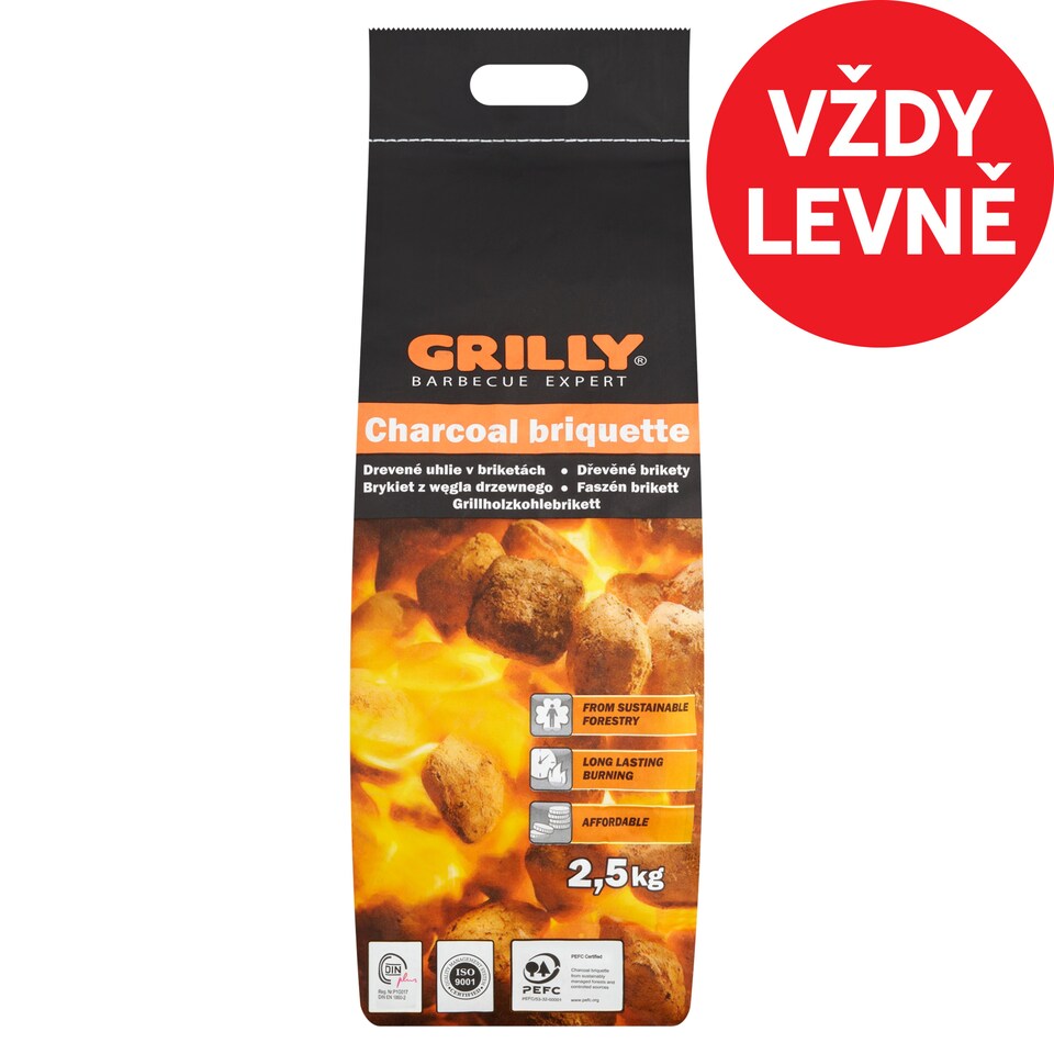 Grilly Charcoal Briquette 2.5kg