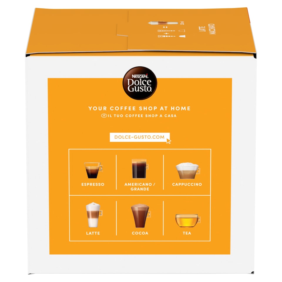 image 1 of Nescafe Dolce Gusto Latte Macchiato Coffee Pods x16 183.2g