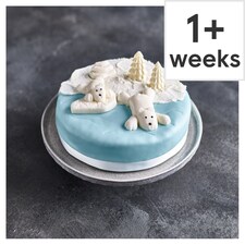 067 Tesco Polar Bear Winter Scene Cake