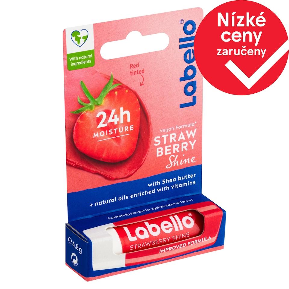 Labello Strawberry Shine Pečující balzám na rty 4,8g