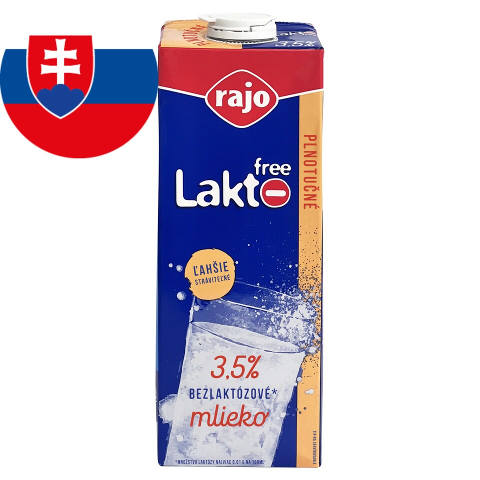 Rajo Lakto Free Whole Milk 3.5% 1 L