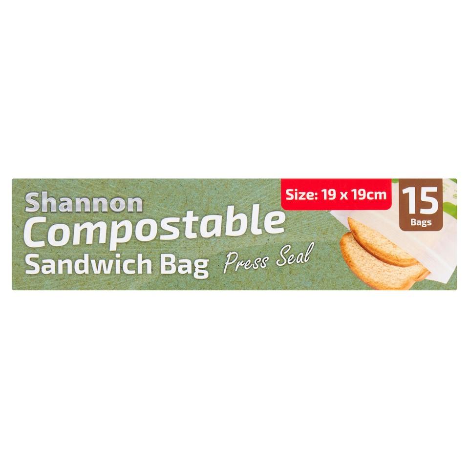 Shannon C/Postable Sandwich Bag 15Bag