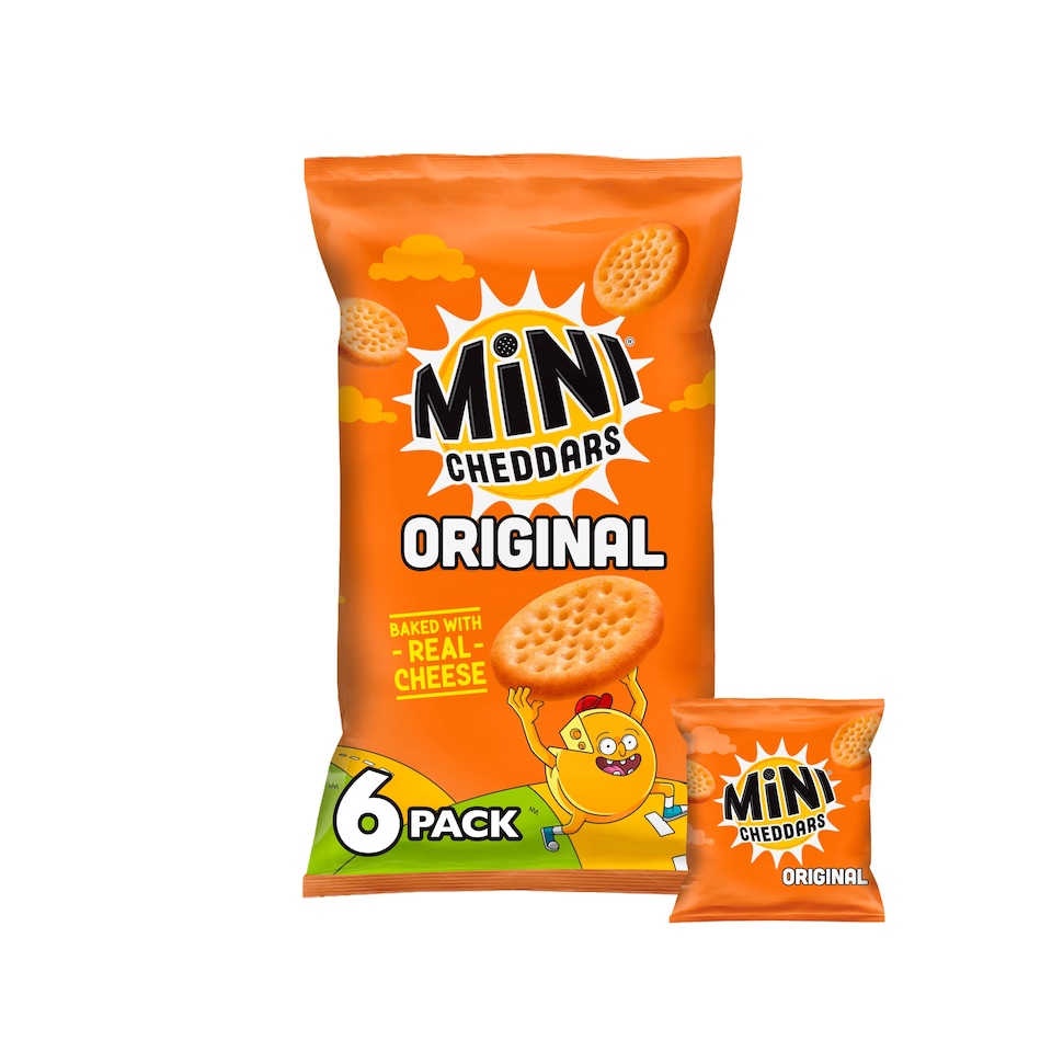 image 1 of Jacob's Mini Cheddars Original Multipack Baked Snacks 6x23g