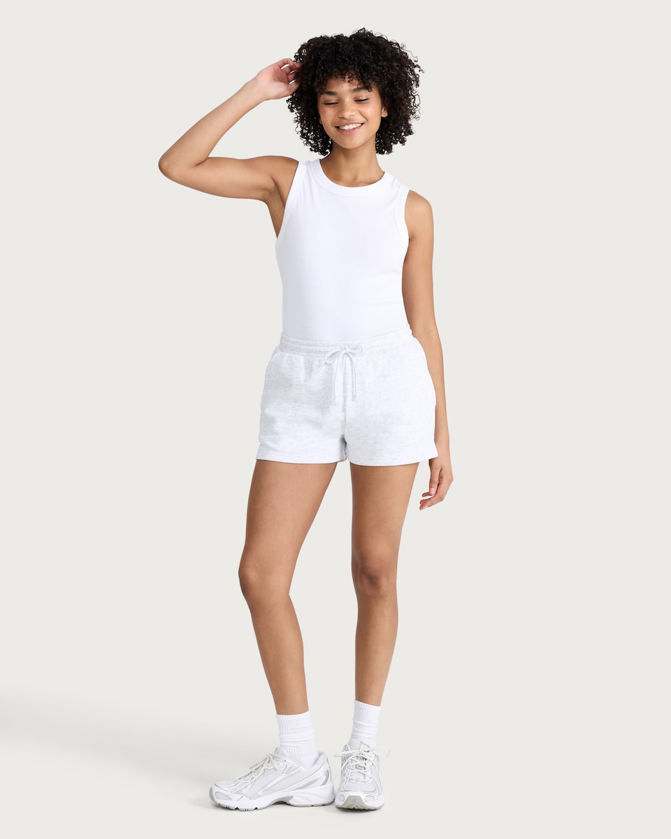 image 1 of OH ME OH MY Cotton Rich Drawstring Co-ord Shorts in Grey