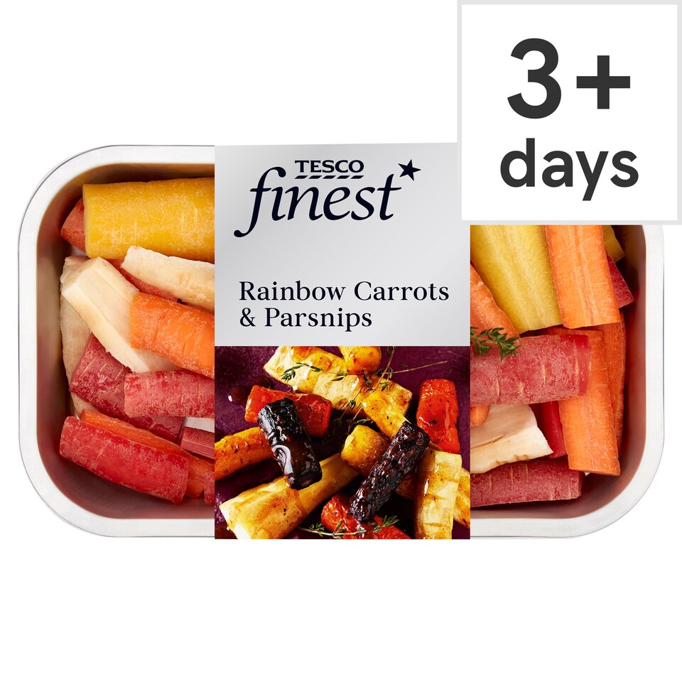 Tesco Rainbow Carrots & Parsnips 600G Tesco Groceries
