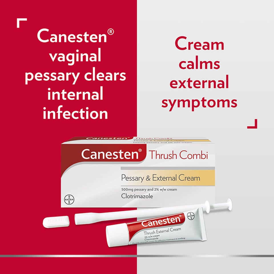 image 1 of Canesten Thrush Combi Pessary & Cream Treatment (P)