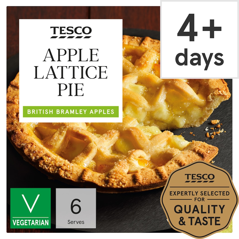 Tesco Apple Lattice Pie 500G