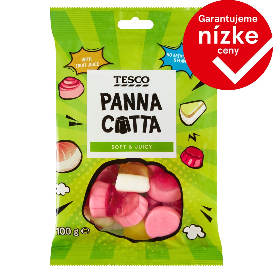 Tesco Želé cukríky s ovocnými príchuťami 100 g