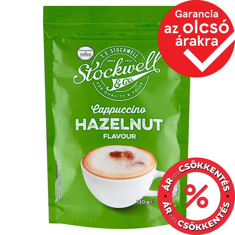Stockwell & Co. Cappuccino Instant Drink with Hazelnut Flavour 130 g