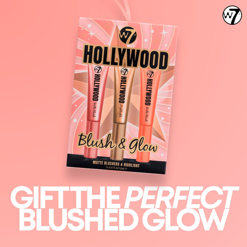 image 1 of W7 Hollywood Blush and Glow Gift Set