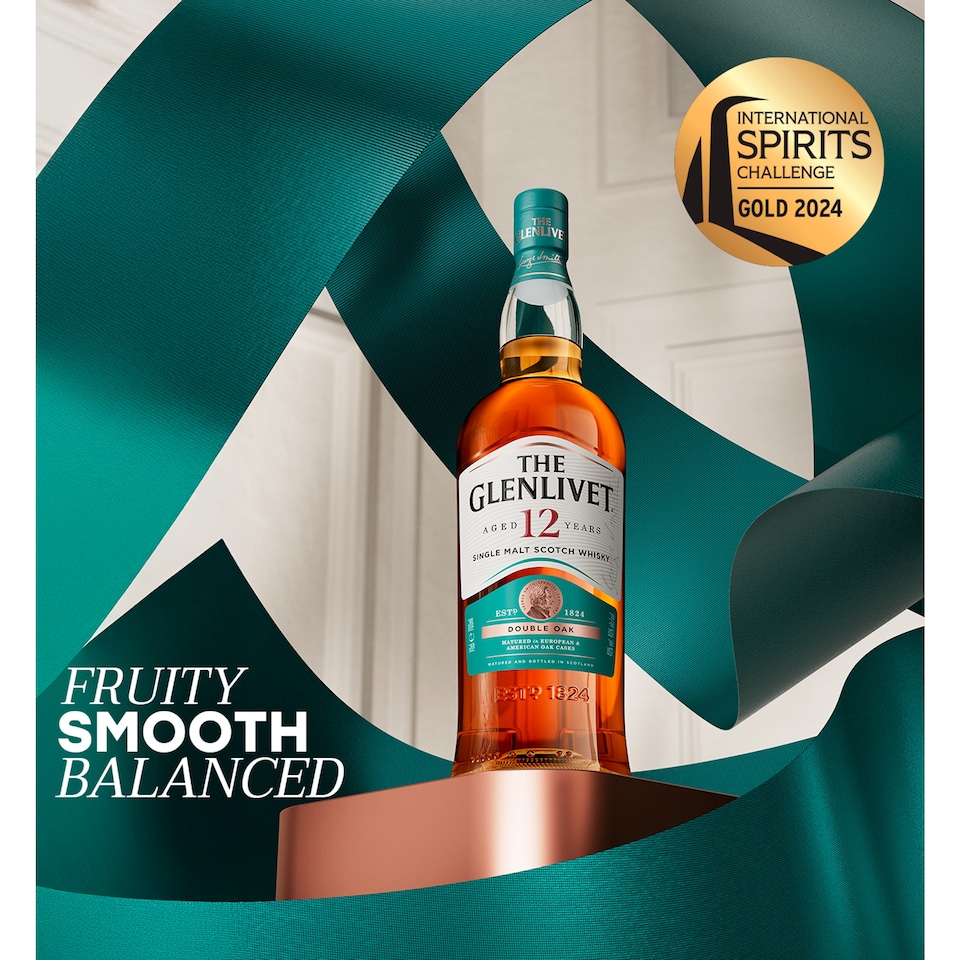 The Glenlivet 12 Year Old Single Malt Scotch Whisky 70cl - Tesco
