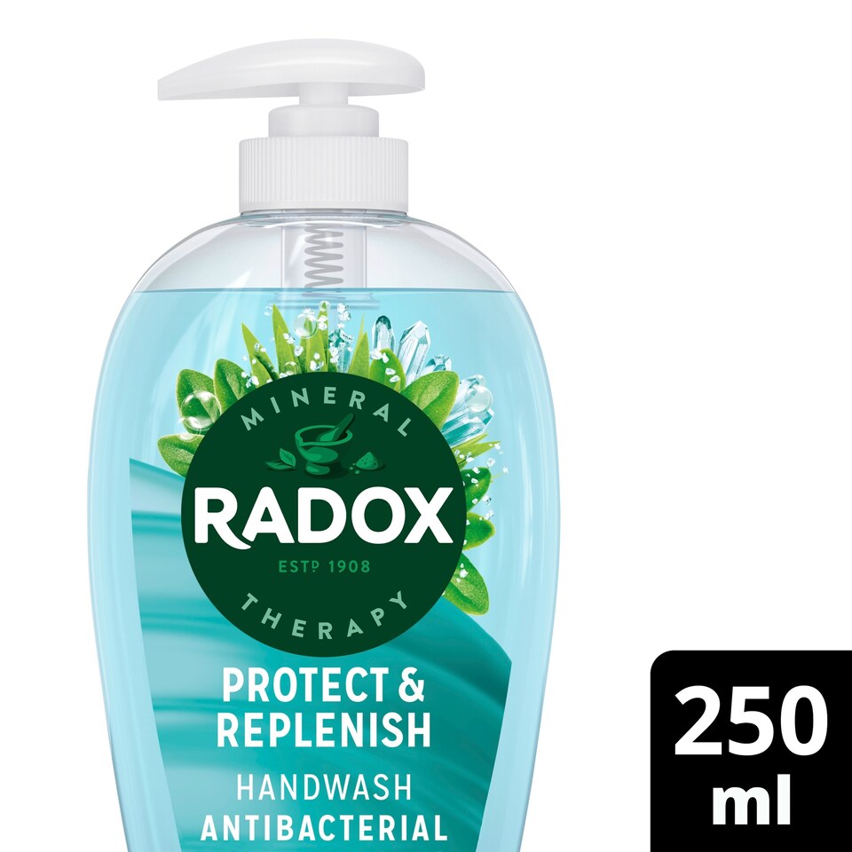 image 1 of Radox Protect & Replenish Liquid Soap Antibacterial Handwash 250ml
