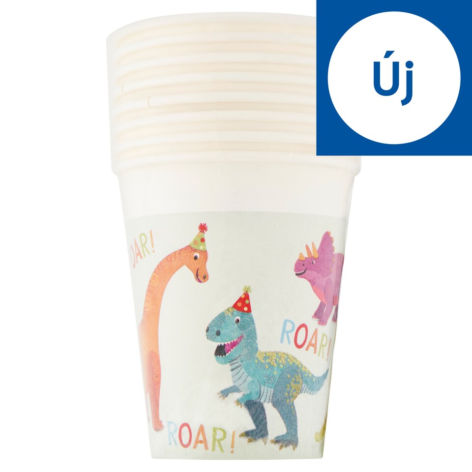 Decorata Party Roar papírpohár 200 ml 8 db