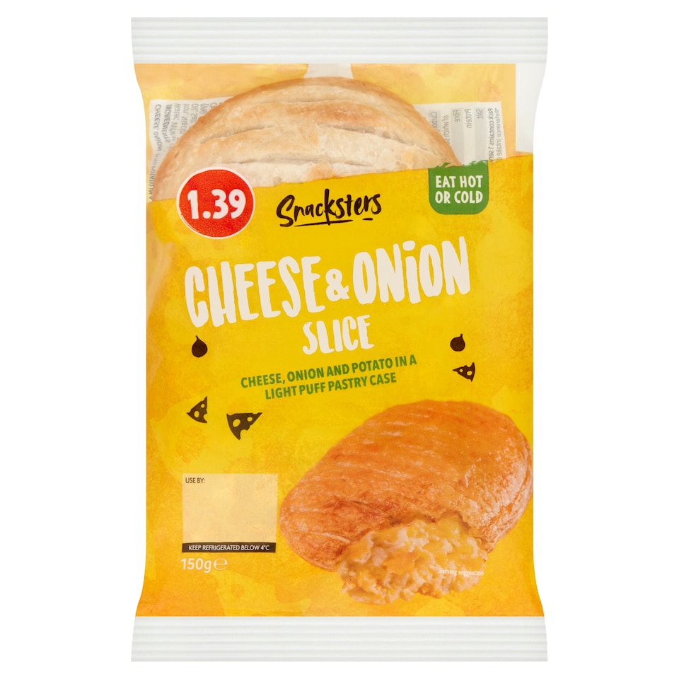 Snacksters Cheese & Onion Slice 150g PM