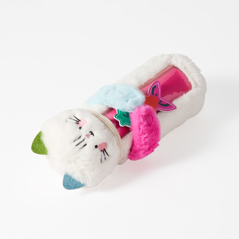 image 1 of Paperchase Terrazzo Cats Novelty Pencil Case