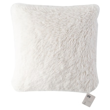  F&F Home White Cloud Faux Fur Cushion