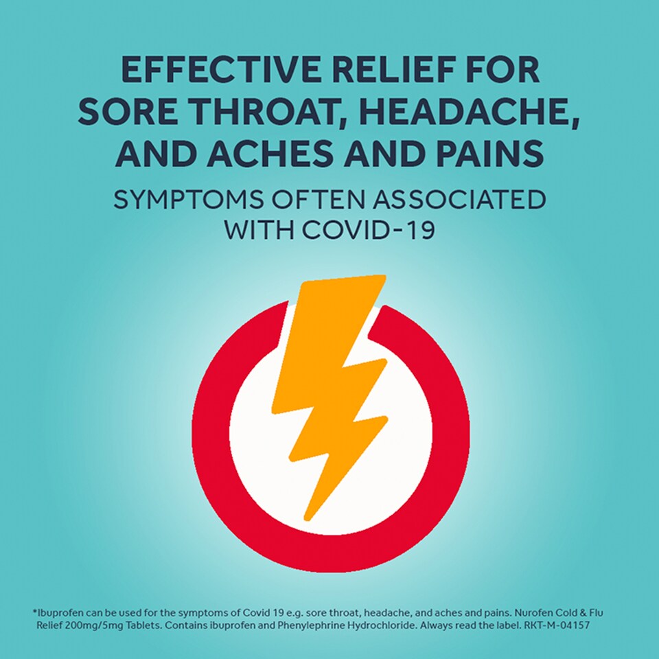 image 1 of Nurofen Cold & Flu Relief Tablets - Ibuprofen, Phenylephrine Hydrochloride 16s