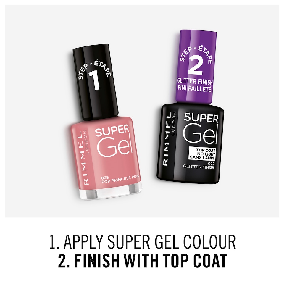 image 1 of Rimmel Super Gel Nail Polish Pop Princess 12Ml