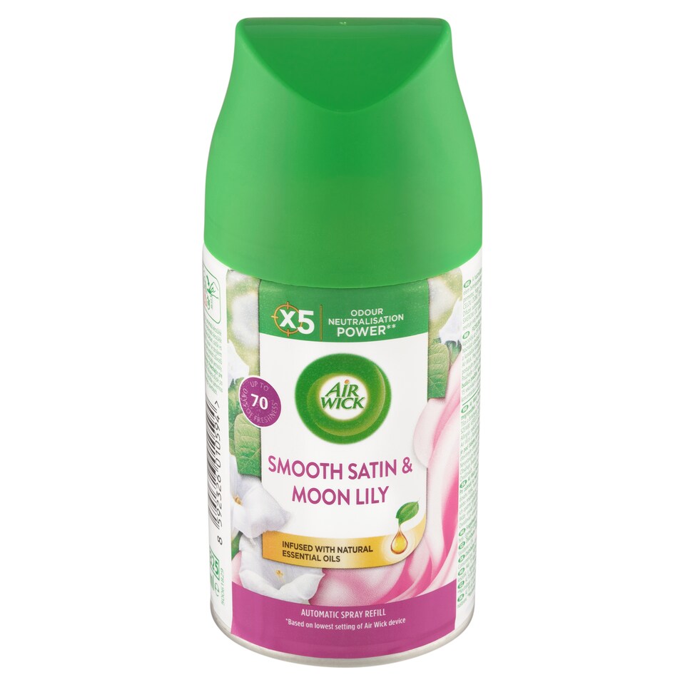 obrázok 1 z Air Wick Freshmatic Náplň do osviežovača vzduchu jemný satén a mesačná ľalia 250 ml