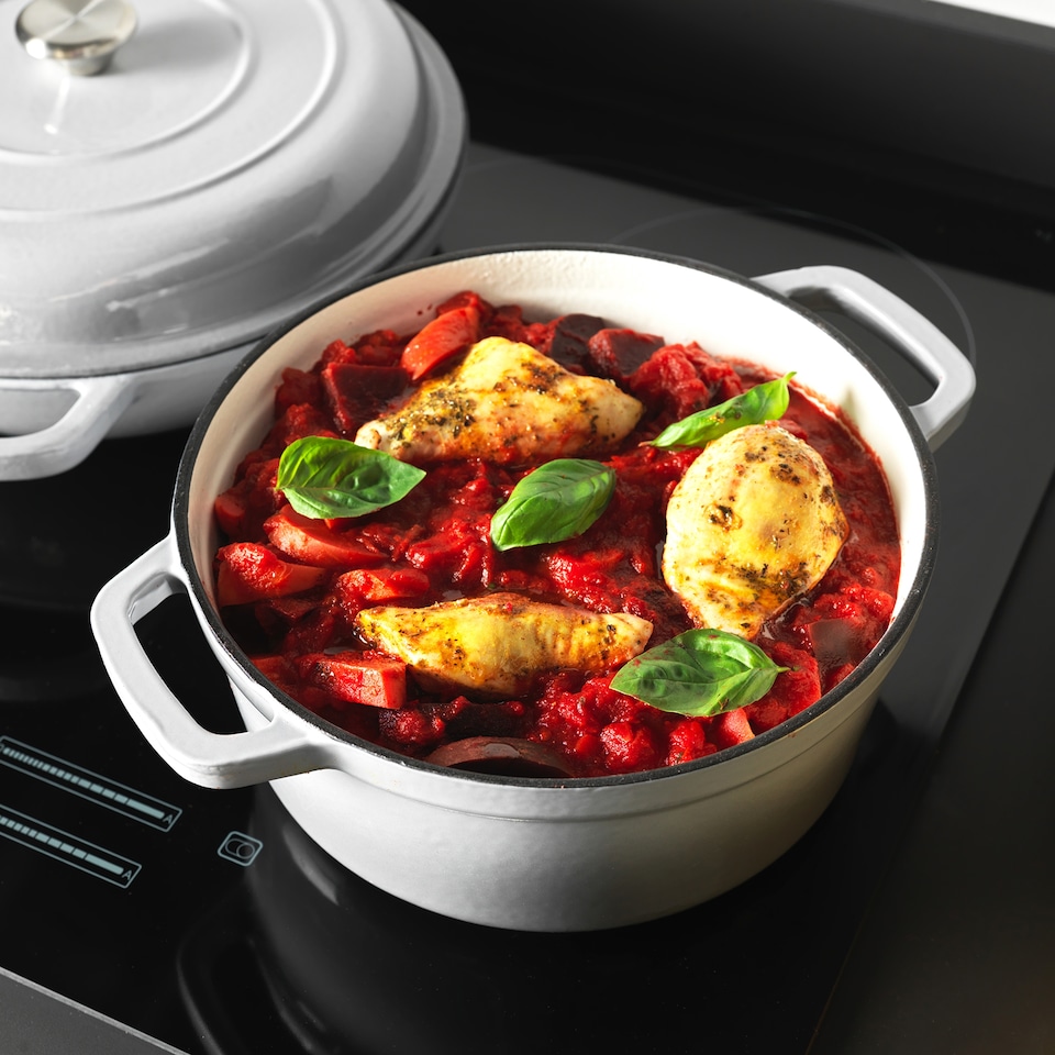 image 1 of Salter Cast Iron Casserole Pot 24Cm