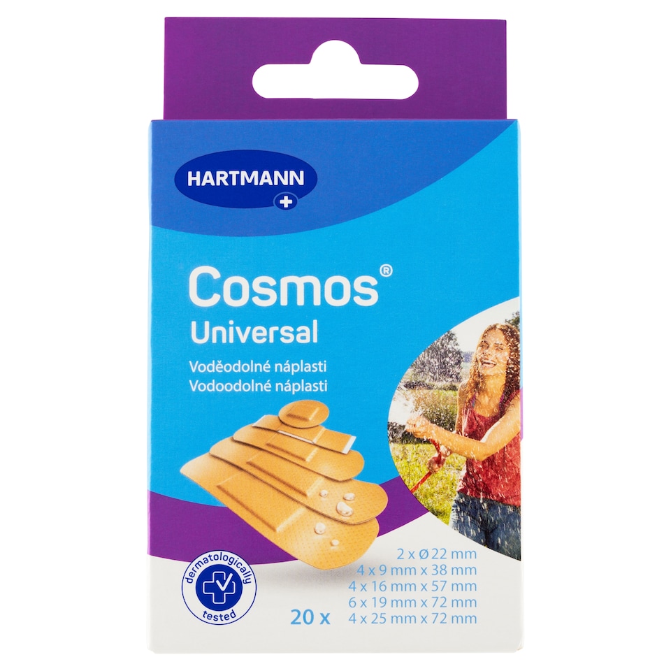 obrázok 1 z Hartmann Cosmos Universal vodoodolné náplasti 20 ks