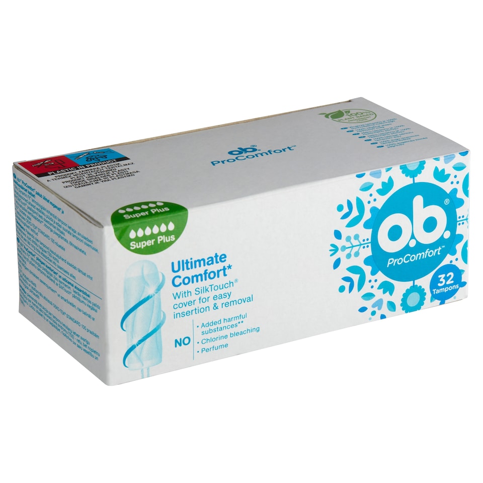 image 1 of O.B.® ProComfort Tampons Super Plus 32 pcs