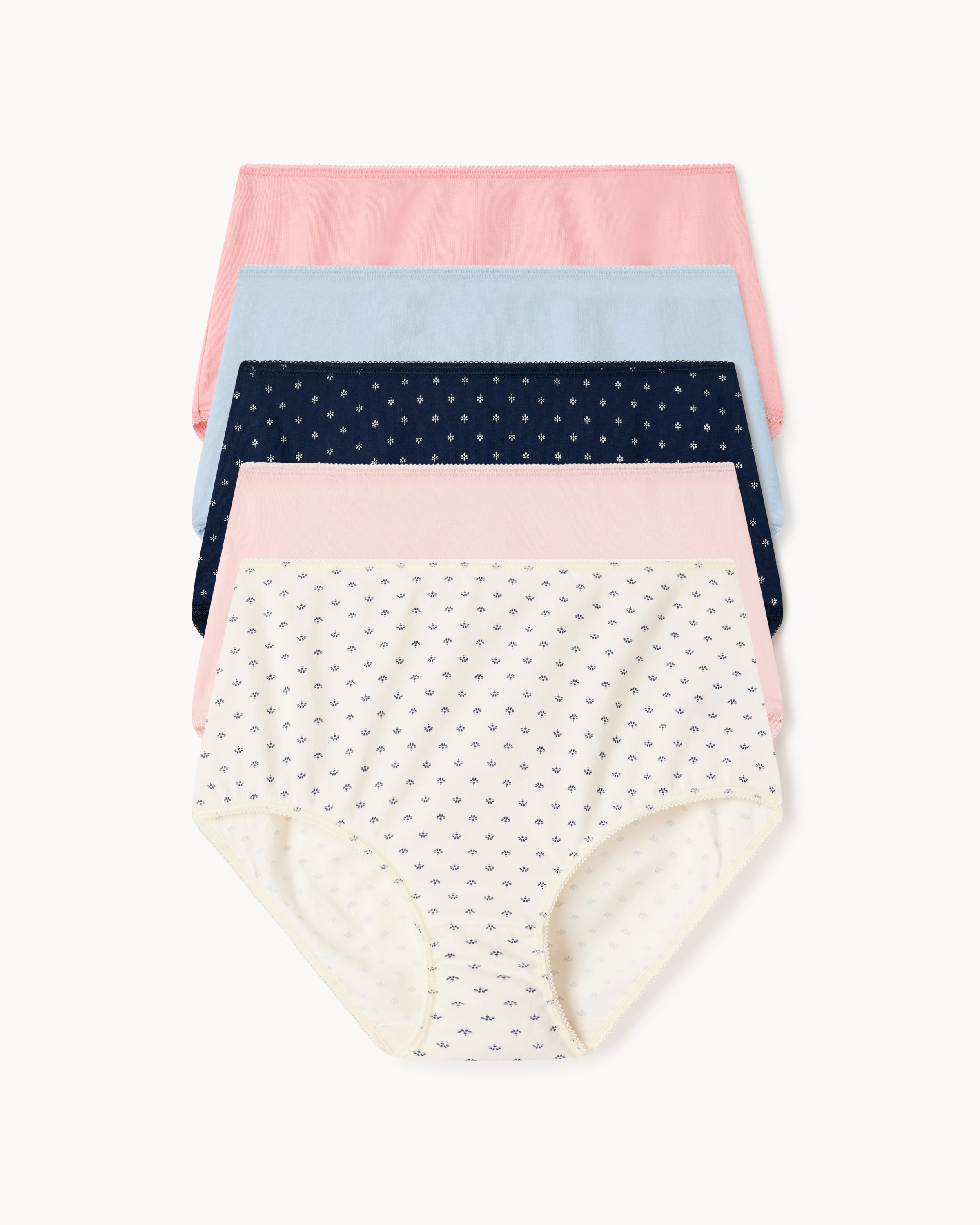F&F 5-Pack Cotton Rich Full Briefs in Multi, 24
