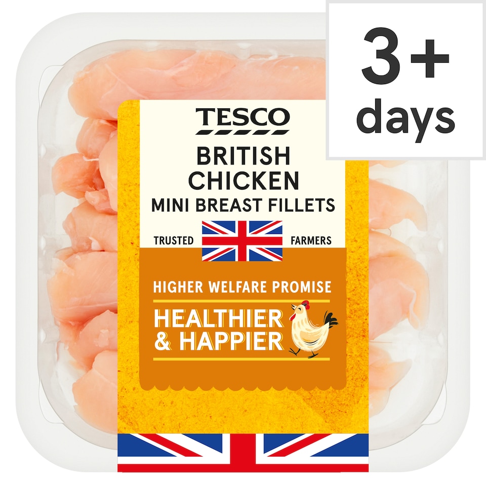 Tesco British Chicken Breast Mini Fillets 400G