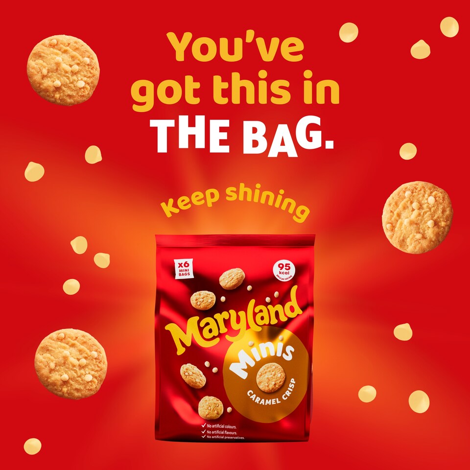 image 1 of Maryland Caramel Crisp Mini Cookies Multipack, 6 Pack 118.8g