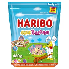 Haribo Eggs Galore Party Siz Mini Bags 480G