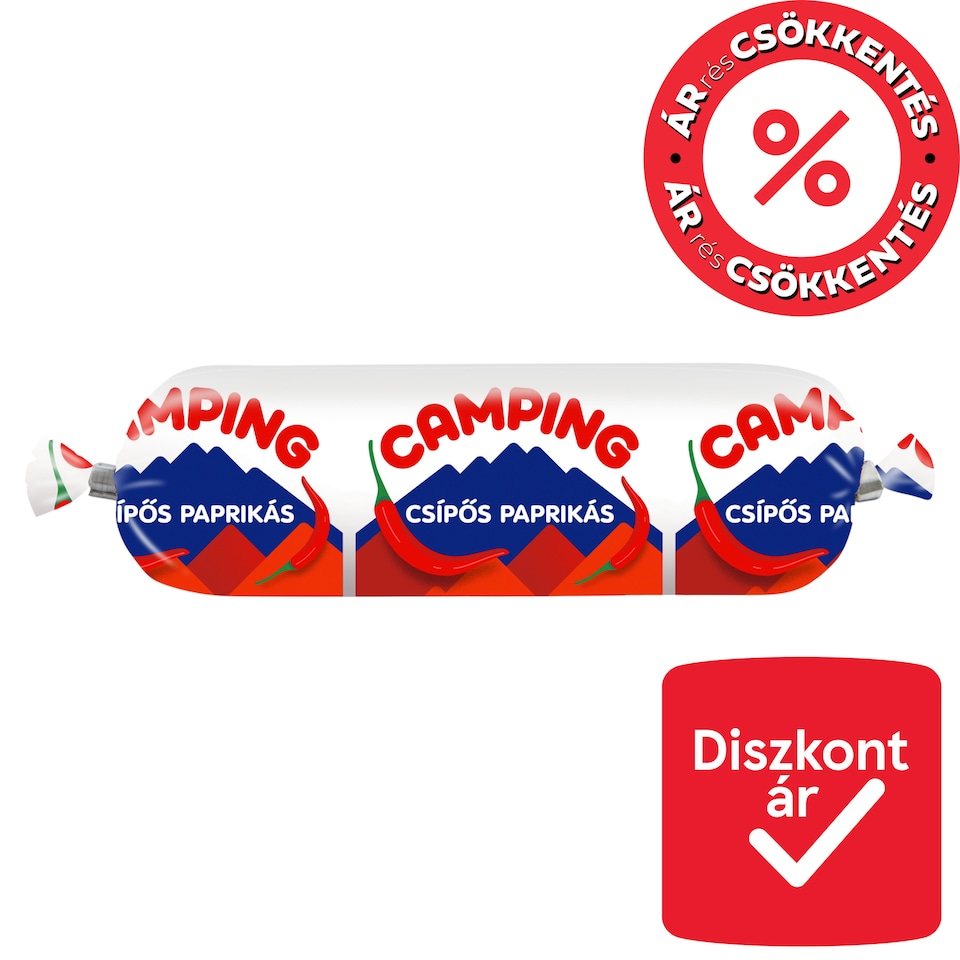 Camping csípős paprikás kenhető félzsíros ömlesztett sajt 100 g
