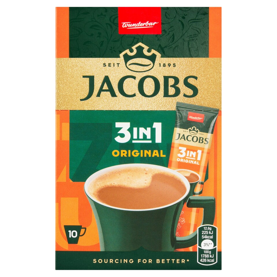 Obrázek 1 pro produkt Jacobs Original 3in1 10 x 12,6g (126g)