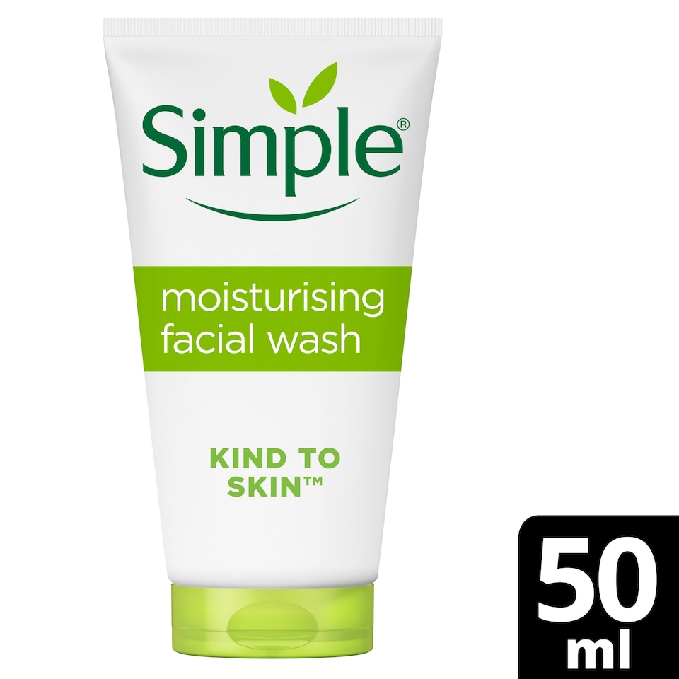 image 1 of Simple Moisturising Facial Wash 50Ml