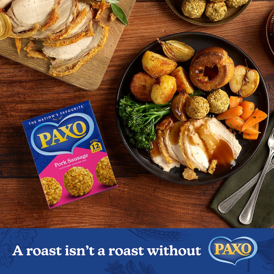 image 1 of Paxo Pork Sausages Meat Flavour Stuffing Mix 170G