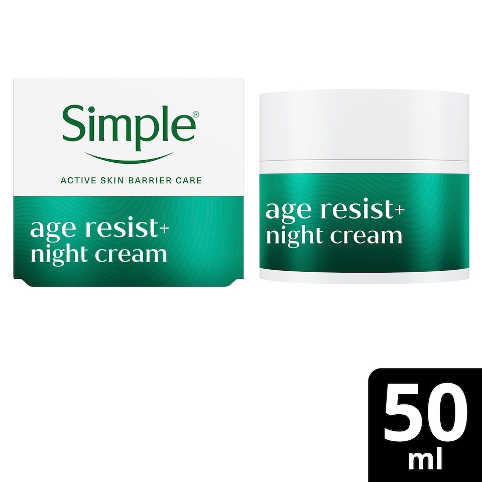 image 1 of Simple Age Resist+ Night Cream 50ml