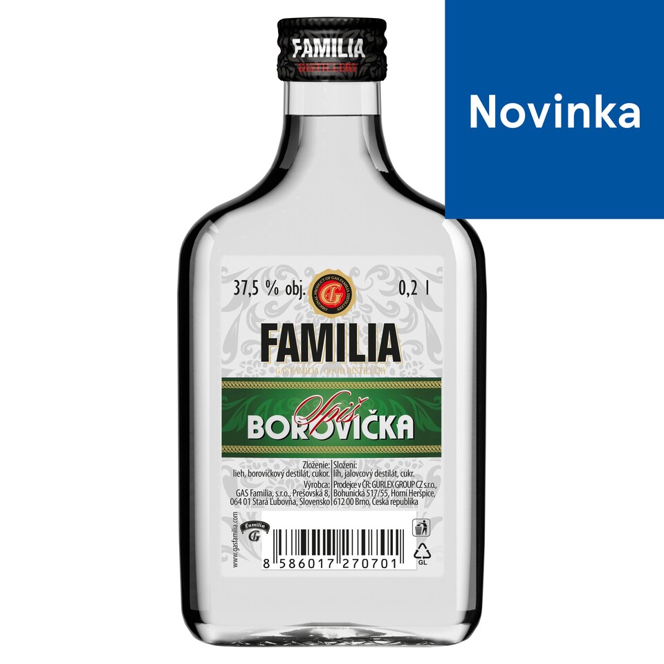Gas Familia Spiš Juniper 37.5% 0.2 L