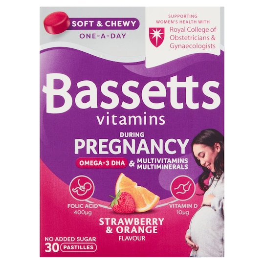 Bassetts Vitamins Pregnancy 30 Pack Tesco Groceries