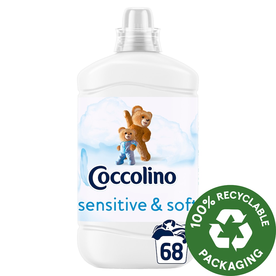 Coccolino Sensitive & Soft öblítőkoncentrátum 68 mosás 1700 ml