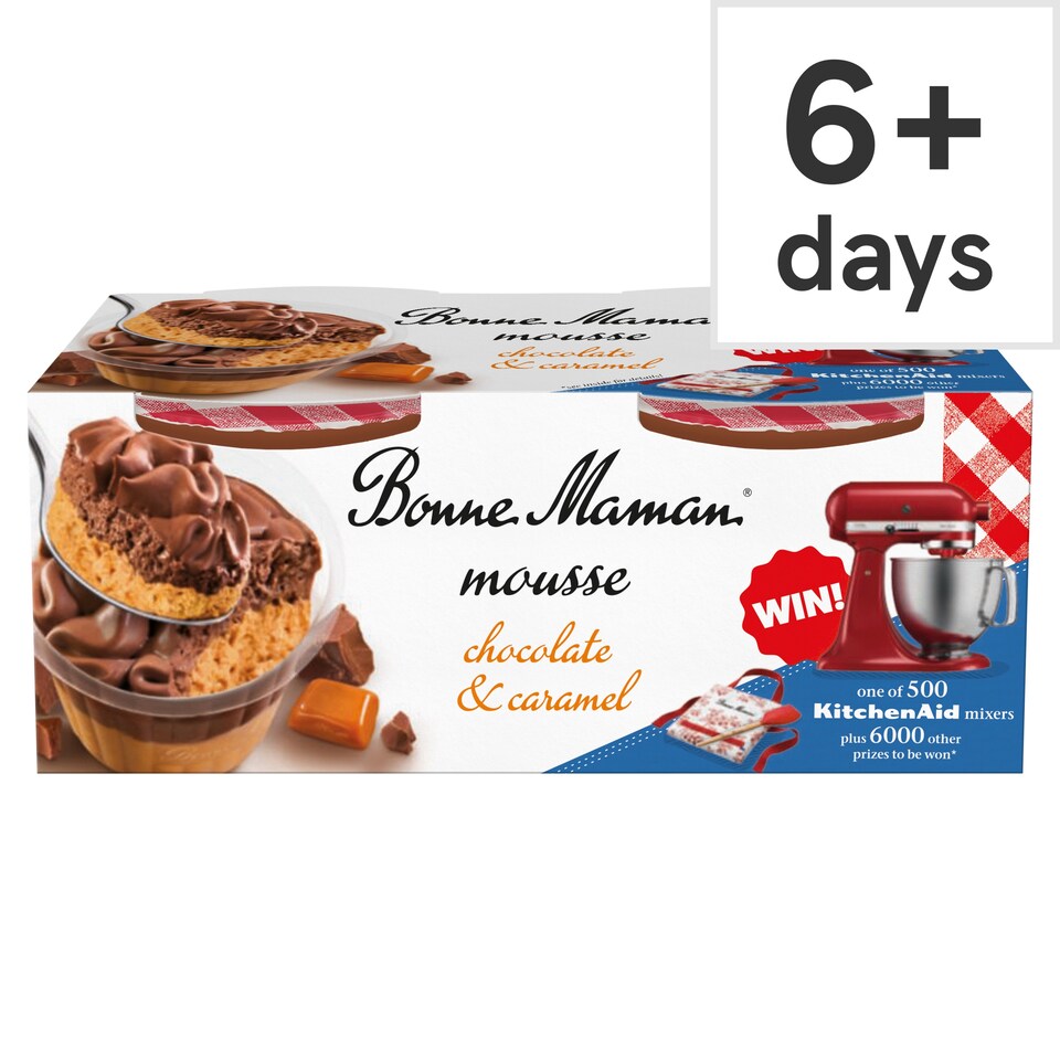 Bonne Maman Chocolate & Caramel Mousse 2x70g