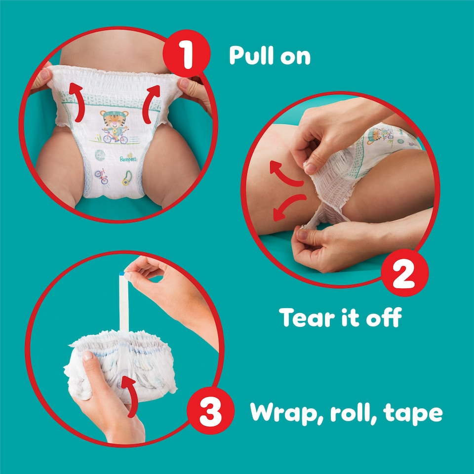 image 1 of Pampers Baby-Dry Nappy Pants Size 8 Jumbo+ Pack 44 Pack