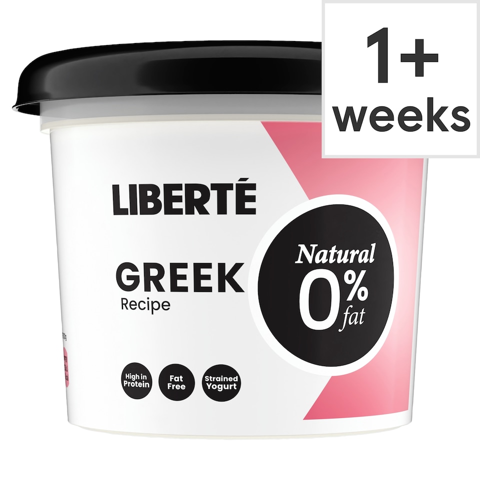 Liberte 0% Fat Grk/Style Natural Yoghurt 500G