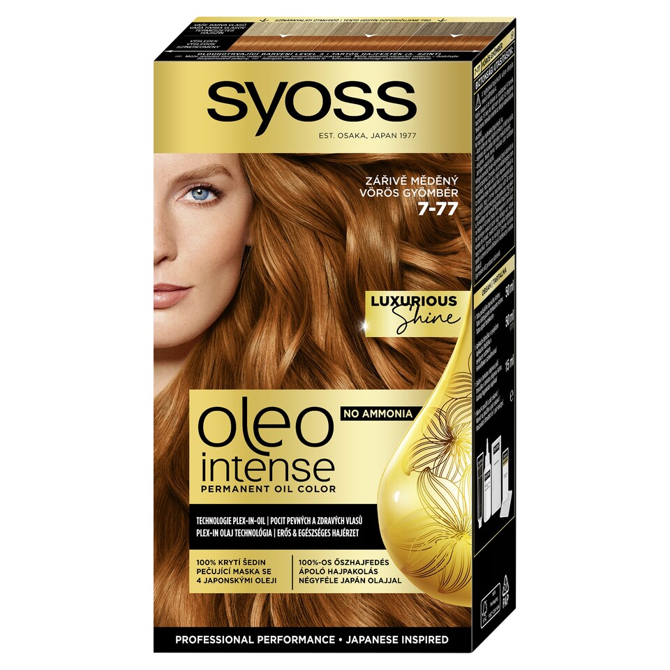 Obrázek 1 pro produkt Syoss Oleo Intense barva na vlasy Zářivě měděný 7-77
