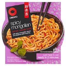 Obento Spicy Mongolian Ramen Noodle Bowl 240g
