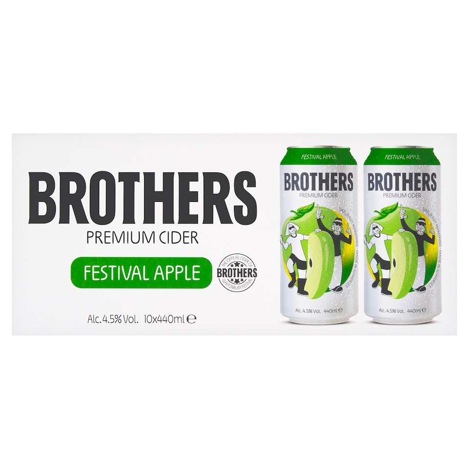 Brothers Premium Cider - Festival Apple 10 x 440ml