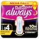 obrázok 1 z Always Platinum Hygienické Vložky Secure Night (Veľkosť 4) 30 Vložiek