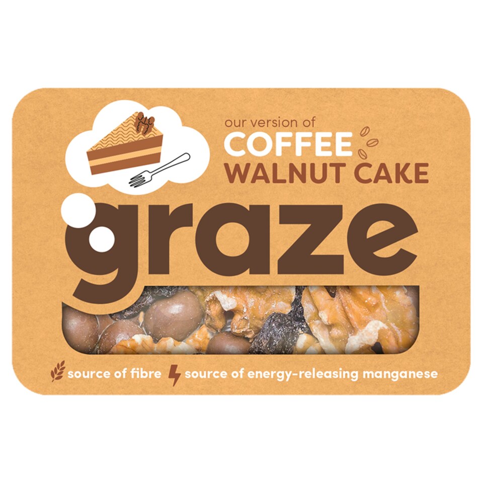 Graze Coffee And Walnut Cake Punnet 34G