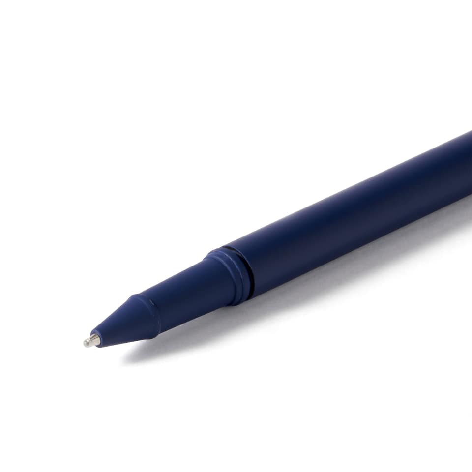 image 1 of Paperchase Agenzio Soft Touch Midnight Metal Pen