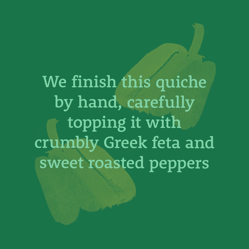 image 1 of Higgidy Spinach Feta Red Pepper Quiche 400G